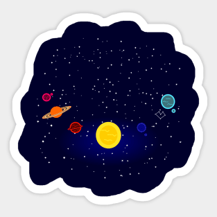 Planetary System Sticker